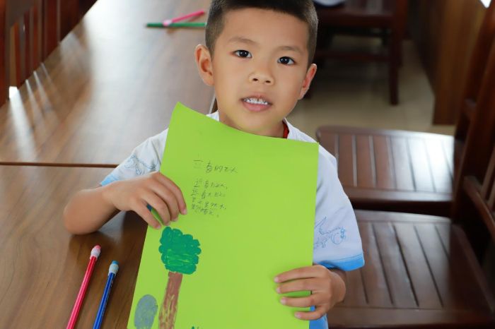 學(xué)生繪制好的節(jié)圖;黃清攝