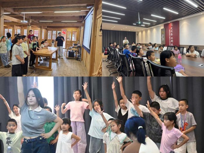 圖 2實踐團(tuán)成員為孩子們準(zhǔn)備了豐富多彩的拓展課程